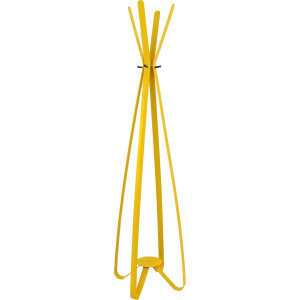 Gorillz Modi - kapstok staand- staande kapstok - 8 haken - Metaal - 170 cm - Geel