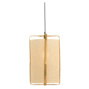 Light & Living Hanglamp 'Sendai' Jute en Bamboe, 37cm, kleur Naturel