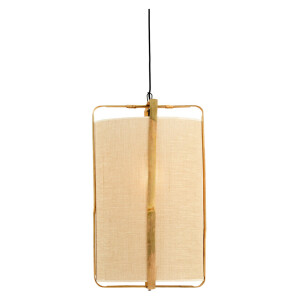 Light & Living Hanglamp 'Sendai' Jute en Bamboe, 42cm, kleur Naturel