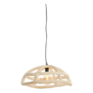 Light & Living Hanglamp 'Porila' Papier-maché, 59cm, kleur Crème