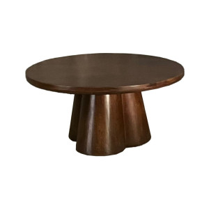 Brix Ronde Salontafel 'Clubs' Mangohout, 80cm