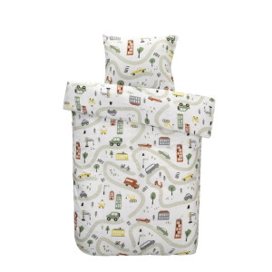 2e Halve Prijs Leen Bakker - Dekbedovertrek Luuk - Multicolour - 140x200 Cm - Katoen - Multikleur