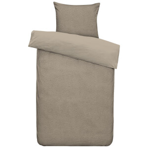 Leen Bakker - Dekbedovertrek Favorite Fuzzle - - 140x220 Cm - Polyester - Bruin