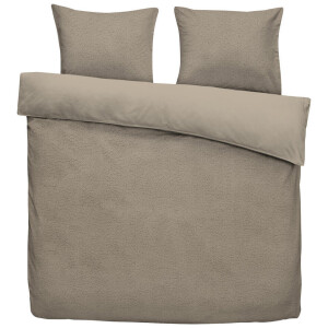 2e Halve Prijs Leen Bakker - Dekbedovertrek Teddy Favorite Fuzzle - - 200x220 Cm - Polyester/Teddy - Bruin