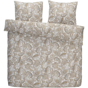 Leen Bakker - Dekbedovertrek Alissa - 240x200/220 Cm - Katoen - Beige