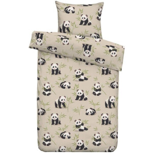 2e Halve Prijs Leen Bakker - Dekbedovertrek Coco - Zand - 140x200 Cm - Polyester - Beige