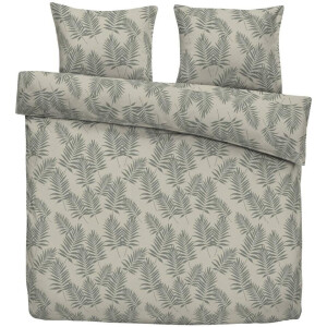 2e Halve Prijs Leen Bakker - Dekbedovertrek Lewis - Zand/taupe - 240x220 Cm - Katoen/Polyester - Beige#Groen#Taupe