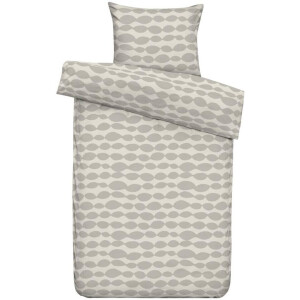 2e Halve Prijs Leen Bakker - Dekbedovertrek Alan - 140x220 Cm - Katoen/Polyester - Beige
