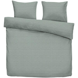 2e Halve Prijs Leen Bakker - Dekbedovertrek Becky - 240x220 Cm - Katoen/Polyester - Groen