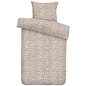 2e Halve Prijs Leen Bakker - Dekbedovertrek Tobias - Zand/taupe - 140x200/220 Cm - Polyester/Katoen - Taupe#Beige
