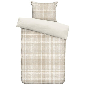 2e Halve Prijs Leen Bakker - Dekbedovertrek Philip - Zand/taupe - 140x200/220 Cm - Polyester - Taupe#Beige