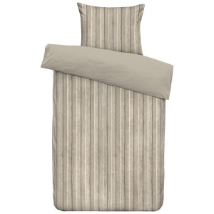 2e Halve Prijs Leen Bakker - Dekbedovertrek Felix - Zand/taupe - 140x200/220 Cm - Polyester - Beige#Taupe