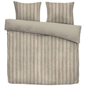 Leen Bakker - Dekbedovertrek Felix - Zand/taupe - 200x200/220 Cm - Polyester - Taupe#Beige