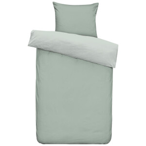 2e Halve Prijs Leen Bakker - Dekbedovertrek Jens - 140x200/220 Cm - Katoen - Groen