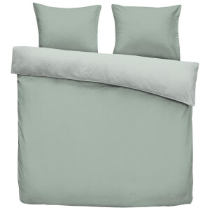 2e Halve Prijs Leen Bakker - Dekbedovertrek Jens - 240x200/220 Cm - Katoen - Groen