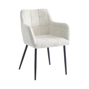 Livingfurn Eetkamerstoel 'Bronco' kleur Zand