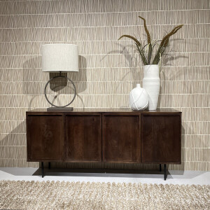 Livingfurn Dressoir 'Elan Brown' Mangohout, 180cm