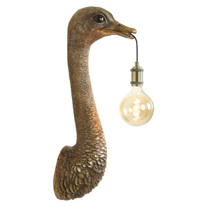 Light & Living Wandlamp 'Ostrich' 72cm, kleur Antiek Brons