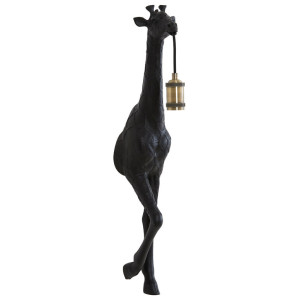 Light & Living Wandlamp 'Giraffe' 75cm, kleur Mat Zwart