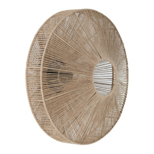 Light & Living Wandlamp 'Lyra' Ø43cm, kleur Naturel/Mat Zwart