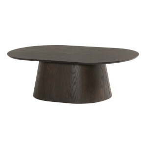 Livingfurn Ovale Salontafel 'Tobago' Eiken, 120 x 70cm, kleur Espresso