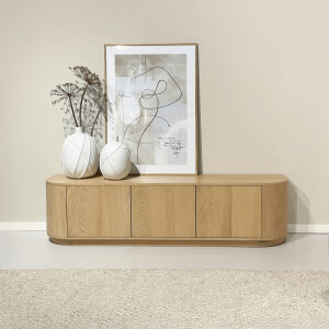 Livingfurn TV-meubel 'Novero' Eiken, 180cm, kleur Naturel