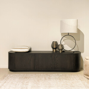 Livingfurn TV-meubel 'Novero' Eiken, 180cm, kleur Espresso