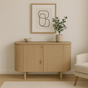 Livingfurn Dressoir 'Tobago' Eiken, 115cm, kleur Naturel