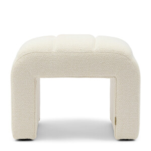 Rivièra Maison Hocker 'Brera' Bouclé, kleur Simply White
