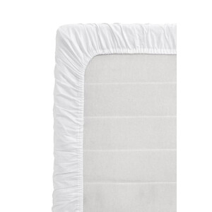 Leen Bakker - Topper Hoeslaken - - 90x200 Cm - Katoen - Wit