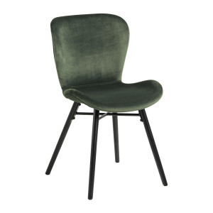 Bendt Eetkamerstoel 'Olle' Velvet, kleur Forest Green