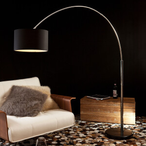 Artistiq Vloerlamp 'Kellie' 210cm hoog, kleur Zwart