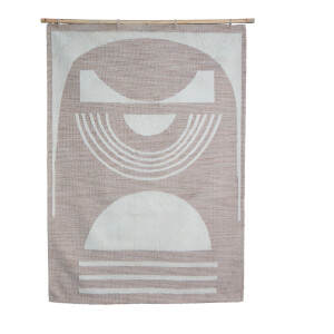 WOOOD Wandkleed/Vloerkleed 'Juup' 170 x 240cm, kleur Naturel