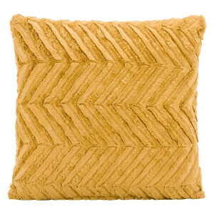 1+1 Gratis Leen Bakker - Sierkussen Monica - Oker - 45x45 Cm - Polyester - Geel