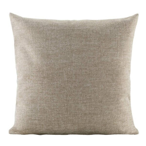2e Halve Prijs Leen Bakker - Sierkussen Clint - Zand- 45x45 Cm - Polyester - Beige