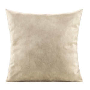 2e Halve Prijs Leen Bakker - Sierkussen Mathis - 45x45 Cm - Polyester/Velvet - Beige - 10x45x45 Cm