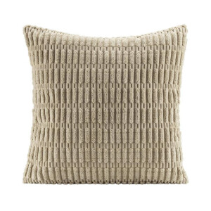 2e Halve Prijs Leen Bakker - Sierkussen Ryk - Zandkleur- 45x45 Cm - Polyester - Beige - 10x45x45 Cm