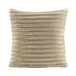 2e Halve Prijs Leen Bakker - Sierkussen Zaira - Zand - 45x45 Cm - Polyester - Beige - 10x45x45 Cm