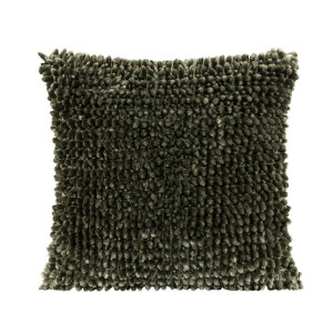2e Halve Prijs Leen Bakker - Sierkussen Gabriel - Donker - 45x45 Cm - Polyester - Groen - 10x45x45 Cm