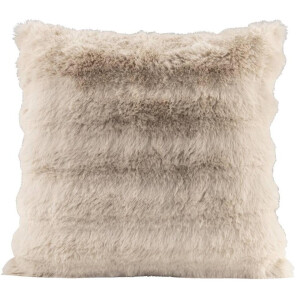 2e Halve Prijs Leen Bakker - Sierkussen Donnie - Zand - 45x45 Cm - Polyester - Beige - 10x45x45 Cm