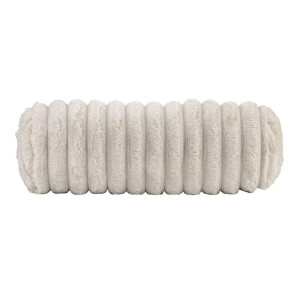 2e Halve Prijs Leen Bakker - Sierkussenrol Bouke - Zand - 42xØ15 Cm - Polyester - Beige