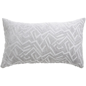 1+1 Gratis Leen Bakker - Sierkussen Kurt - 30x50 Cm - Polyester - Grijs