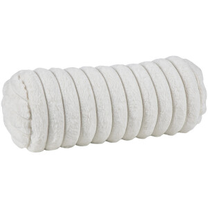 2e Halve Prijs Leen Bakker - Sierkussenrol Mario - 40xØ15 Cm - Polyester - Crème