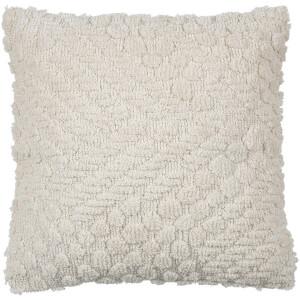 2e Halve Prijs Leen Bakker - Sierkussen Damian - 45x45 Cm - Polyester - Crème