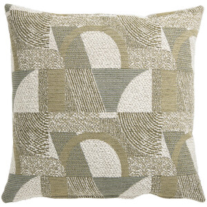 2e Halve Prijs Leen Bakker - Sierkussen Jop - 45x45 Cm - Polyester - Groen