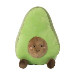 Knuffel avocado - groen - 22x17 cm