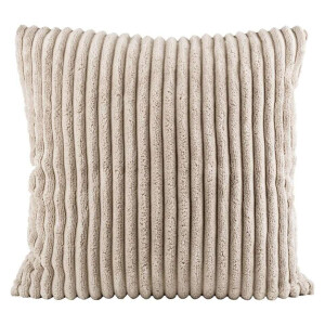 2e Halve Prijs Leen Bakker - Woonkussen Stan - 65x65 Cm - Polyester - Taupe
