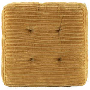 2e Halve Prijs Leen Bakker - Matraskussen Cara - Oker - 45x45x8 Cm - Polyester - Oranje