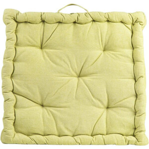 2e Halve Prijs Leen Bakker - Matraskussen Mika - Lime - 45x45 Cm - Katoen - Groen - 10x45x45 Cm
