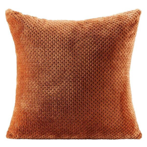 2e Halve Prijs Leen Bakker - Woonkussen Ilona - Caramel - 60x60 Cm - Polyester - Bruin